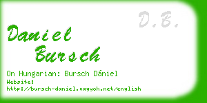 daniel bursch business card